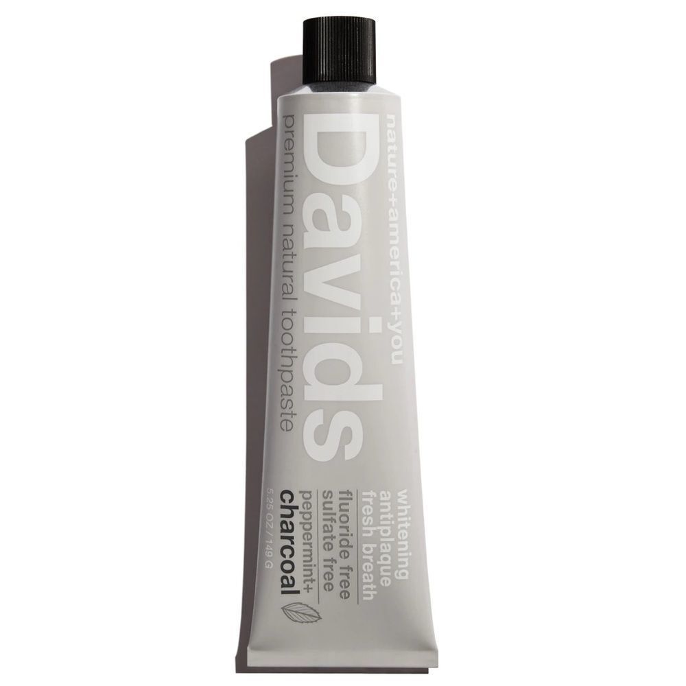 Davids Natural Toothpaste - Peppermint & Charcoal
